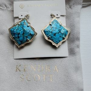 Kendra Scott Earrings Turquoise Magnesite